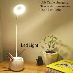 Rechargeable Study Desk Light with 3 Shades Touch Control Light Advanced Pen and Mobile Holder Design Study Lamp-picture-18