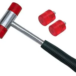 2 Extra Mallets Soft faced Plastic hammer with Two Extra Mallets Sledge Hammer-25
