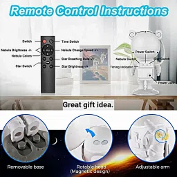 prime assure Astronaut Galaxy Projector – 360° Starry Nebula Light with Remote & Timer Night Lamp image 4