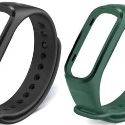 techmount Soft Silicone Adjustable Colorful Replacement Wristband Combo Pack Of 2 Strap Belt Compatible with Oneplus Smart Band & Oppo Smart Band Smart Band Strap-image-58