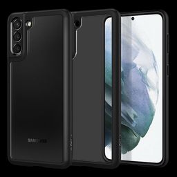 spigen Ultra Hybrid Hard Polycarbonate & TPU Back Cover for SAMSUNG Galaxy S21 Plus (Air Cushion Technology, Matte Black)-image-39