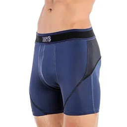 TRYB Mid Rise Outer Elastic Trunks TRYB-Two Tone-Navy-S image 4