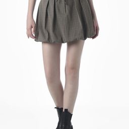 ONLY Checked Flared Mini Skirt-image-55