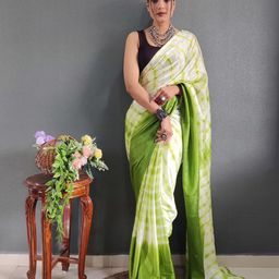 KALINI Tie and Dye Satin Ready to Wear Saree-image-78