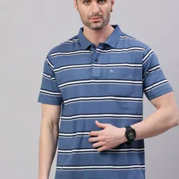 Classic Polo Men Striped Polo Collar Pockets T-shirt-picture-18