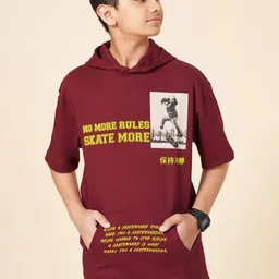 Coolsters by Pantaloons Boys Typography Printed Round Neck Cotton T-shirt-image-7