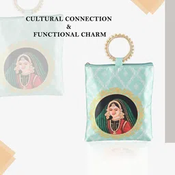 Kuber Industries Printed Structured Tote Bag with Quilted image 4