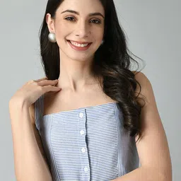 DOISA Striped Cotton Crop Top-image-46