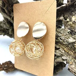 Palli Creation Circular Drop Earrings-79