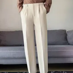 StyleCast Men Original Regular Fit Mid-Rise Cotton Formal Trouser-image-69