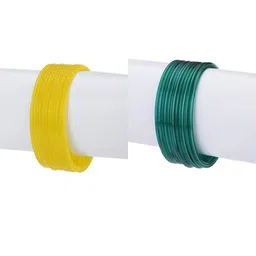 1ST TIME Set Of 24 Yellow Alloy Bangles-picture-12