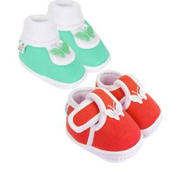 NESKA MODA Green Cotton Booties-image-67