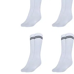 MUKHAKSH Unisex White Socks-image-63