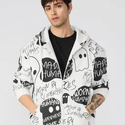 The Souled Store Men Core Crew Typography Printed Hooded Sweatshirt-picture-15