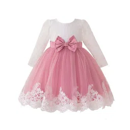 StyleCast x Revolte Girl Colourblocked Embroidered Lace A-Line Midi Dress-image-41