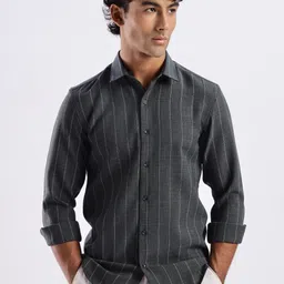 NEVER NEUD Air Like Linen Stripes Shirt for Men-image-45
