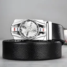 SHOPGLOBAL Unisex Textured Leather Belt-picture-14