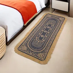 Myntra Elegant Homes Grey Ethnic Motifs Printed Anti-Skid Microfiber Floor Runner-26