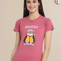 Mast & Harbour Women Typography 2 Printed Applique T-shirt-picture-6