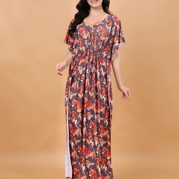 CHUI MUI Printed Maxi Nightdress-image-38