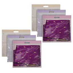 Kuber Industries Purple Set of 6 Regular Multi-Utility Organisers-12