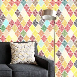 ArtzFolio Printed UV-Resistant Anti-Bacterial Colorful Grunge Peel & Stick Wallpaper-image-72