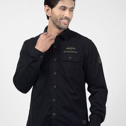 Numero Uno Men Spread Collar Solid Cotton Casual Shirt-image-25