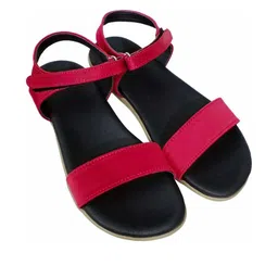 saanvishubh Women Maroon Synthetic Flats-image-61