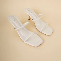 Mast & Harbour Women Party Kitten Heel Sandals-picture-4