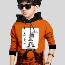TICOSS Boys Printed Hooded T-shirt-58