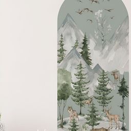 Jaamso Royals Green Printed Self Adhesive Wallpaper-image-25