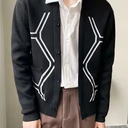StyleCast x Revolte Men Striped Printed Casual Cardigan-picture-16