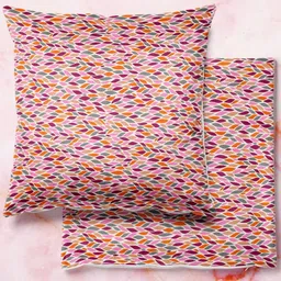 ArtzFolio Multicoloured Set of 2 Velvet Square Cushion Covers-image-14