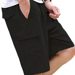 R.Code by The Roadster Life Co. Men Loose Fit High-Rise Cargo Shorts-image-98