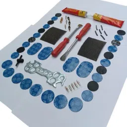 In Box 60 pcs Cycle tool,Tubular tyres and Burst Tubed Tyre Puncture Repair Kit-image-5