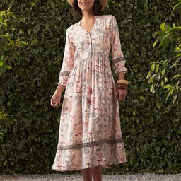 Lakshita Floral Print A-Line Maxi Dress-image-64