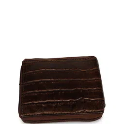 CIMONI Men Abstract Textured Leather Zip Around Wallet-58