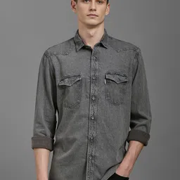 Louis Philippe Jeans Men Slim Fit Opaque Casual Shirt-image-80
