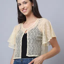Moonaa Fashion Open Front Shrug image 3