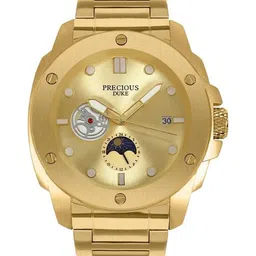 Precious Duke Men Stainless Steel Straps Analogue Watch PD_812407392162-Gold-Golden-picture-35