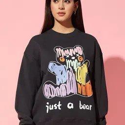 GRIFFEL Women Graphic Printed Sweatshirt-image-39