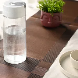 MARKET99 Brown Checked Table Runner image 3