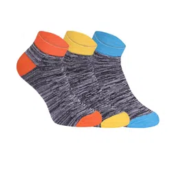 HEBTROCO Pack of 3 Cotton Ankle Length Socks-picture-33