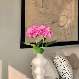 Mason Home Pink 2 Pieces Artificial Pink Hydrangea Flower Stem-25