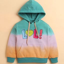 BUMZEE Girls Colourblocked Hooded Sweatshirt-picture-30