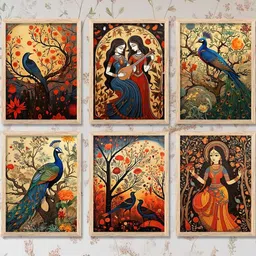 WALLLANE Brown Abstract Wall Paintings-image-85
