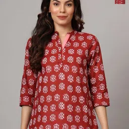 Anouk Rustic Tribal Printed Pure Cotton Kurti-image-74