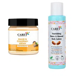 CARET ORGANIC Chandan Ubtan Face Pack &  Almond Body Lotion Combo-100 ml Each-16