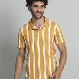 TANDUL Striped Polo Collar T-shirt-picture-39