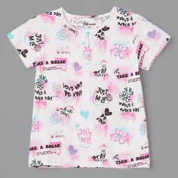 Fame Forever by Lifestyle Girls Printed Pockets T-shirt-12